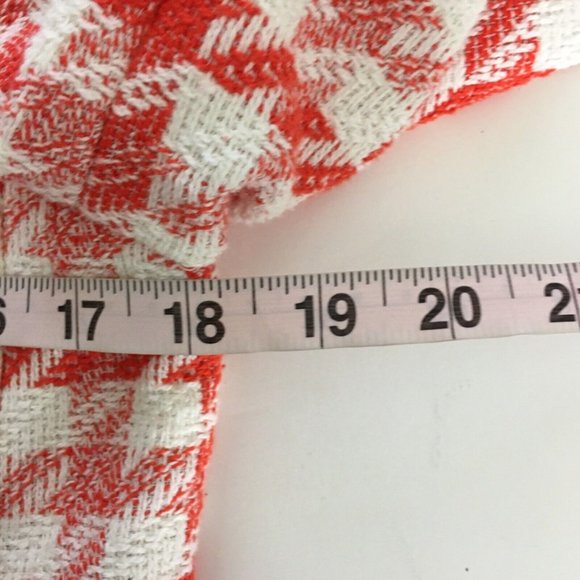 Women's Red and White Houndstooth Jacket - Picture 10 of 11